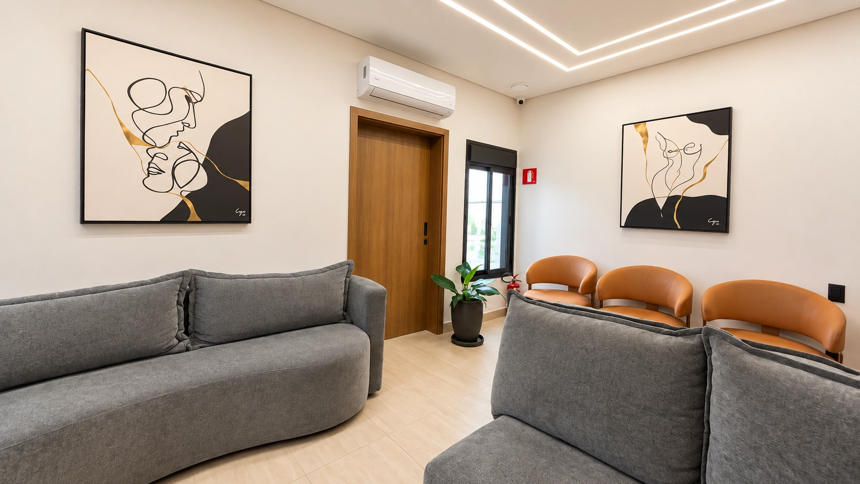 Sala de espera da Copi Clinic